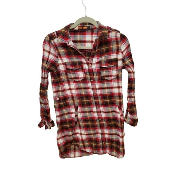 Love Tree - Red Flannel Top Small - Picture 1 of 3